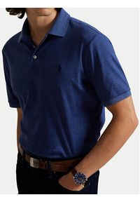 Polo Ralph Lauren Polo 710P07351002 Granatowy Slim Fit. Typ kołnierza: polo. Kolor: niebieski. Materiał: bawełna #3