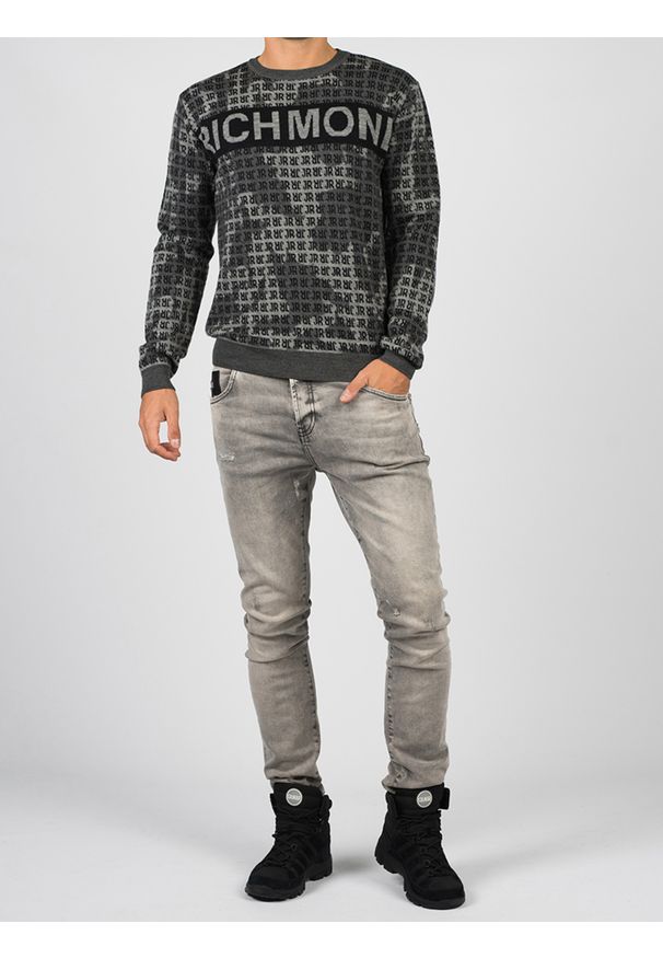 John Richmond Sweter "Krim". Okazja: na co dzień. Materiał: wełna. Styl: casual