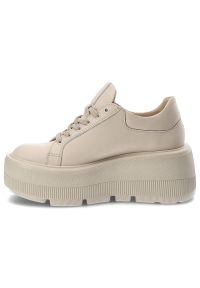 Beżowe Sneakersy Armodo Buty Na Platformie. Okazja: na spacer. Kolor: beżowy. Obcas: na platformie. Wysokość obcasa: średni. Sport: turystyka piesza #8
