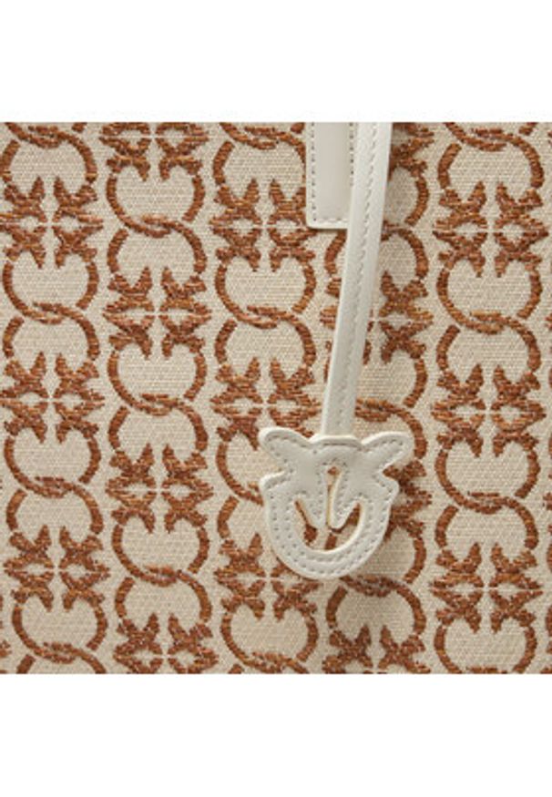Pinko Torebka Carrie Shopper Big Logo PE 24 PLTT 102832 A1KU Kolorowy. Wzór: kolorowy