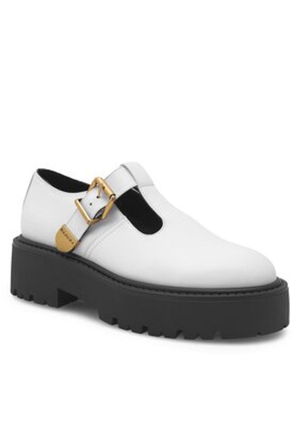 Badura Półbuty BENEDICTE-01 Biały. Kolor: biały. Materiał: skóra