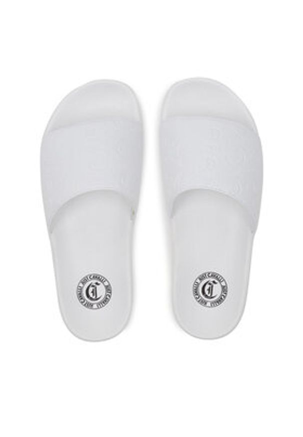 Just Cavalli Klapki 78RA3SZ5 ZSC31 Biały. Kolor: biały