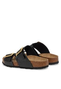 Birkenstock Klapki Sydney Cushion Buckle 1029457 Czarny. Kolor: czarny. Materiał: skóra