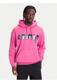 Adidas - adidas Bluza Jeremy Scott Pride JL7625 Różowy Oversize. Kolor: różowy. Materiał: bawełna