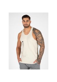 GORILLA WEAR - Tank top fitness męski Gorilla Wear Carrizo Tank Top. Kolor: beżowy. Sport: fitness