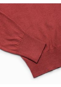 Ombre Clothing - Sweter męski z kapturem - ciemnoczerwony V6 E187 - XXL. Typ kołnierza: kaptur. Kolor: czerwony. Materiał: bawełna, nylon #7