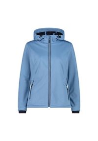 Kurtka damska turystyczna CMP 34A3096. Kolor: niebieski. Materiał: softshell. Sport: turystyka piesza #1