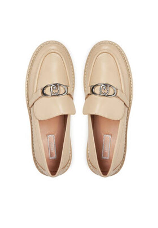 Liu Jo Loafersy Forty 01 SA4049 P0102 Beżowy. Kolor: beżowy. Materiał: skóra