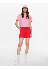 DKNY Sport T-Shirt DP3T9218 Różowy Classic Fit. Kolor: różowy. Materiał: bawełna. Styl: sportowy #4