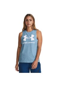 Koszulka damska treningowa bez rękawów Under Armour 1356297. Kolor: niebieski. Długość rękawa: bez rękawów #1