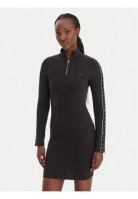 Tommy Jeans Sukienka codzienna DW0DW22529 Czarny Regular Fit. Okazja: na co dzień. Kolor: czarny. Materiał: bawełna. Typ sukienki: proste. Styl: casual #1