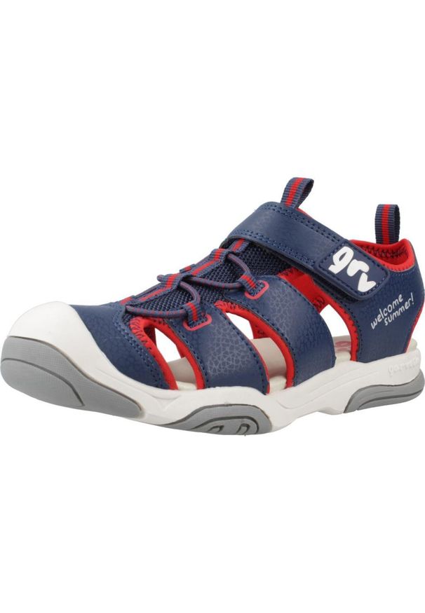 Garvalin - Sandały GARVALIN 242860G Niebieski. Kolor: niebieski. Materiał: tkanina, syntetyk