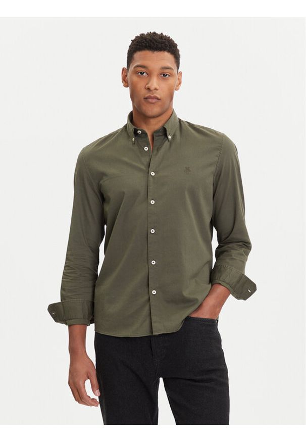 Marc O'Polo Koszula 528 7268 42342 Zielony Regular Fit. Typ kołnierza: polo. Kolor: zielony. Materiał: bawełna