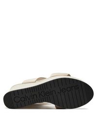 Calvin Klein Jeans Sandały Wedge Sandal Webbing In Mr YW0YW01360 Beżowy. Kolor: beżowy #6