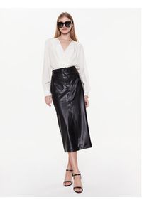 Hugo - HUGO Spódnica ołówkowa 50482529 Czarny Slim Fit. Kolor: czarny. Materiał: syntetyk #5