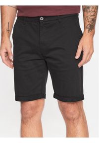 !SOLID - Solid Szorty materiałowe 21200395 Czarny Regular Fit. Kolor: czarny. Materiał: bawełna, materiał #1