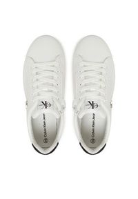 Calvin Klein Jeans Sneakersy V3X9-82085-1355X002 Biały. Kolor: biały. Materiał: skóra #3