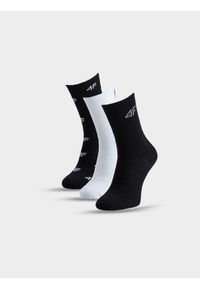 4f - 4F Skarpetki casual za kostkę (3-pack) chłopięce - multikolor 35-37. Kolor: wielokolorowy. Materiał: włókno, materiał, poliamid, bawełna