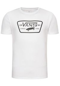 Vans T-Shirt Full Patch VN000QN8YB21 Biały Classic Fit. Kolor: biały. Materiał: bawełna