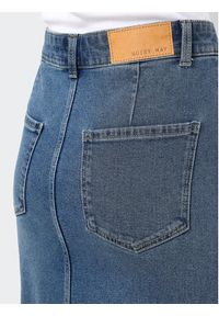 Noisy may - Noisy May Spódnica jeansowa Kath 27030286 Niebieski Regular Fit. Kolor: niebieski. Materiał: bawełna #5