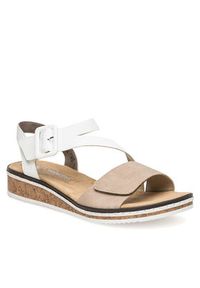 Rieker Sandały V3660-60 Beżowy. Kolor: beżowy. Materiał: syntetyk #2