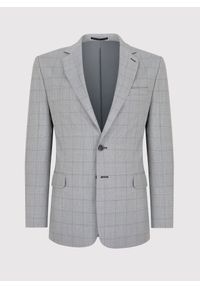 Pako Lorente - PAKO LORENTE – Szara wełniana marynarka garniturowa w kratę. Okazja: na komunię, na ślub cywilny, na wesele. Kolor: szary. Materiał: wełna. Styl: elegancki, klasyczny #8