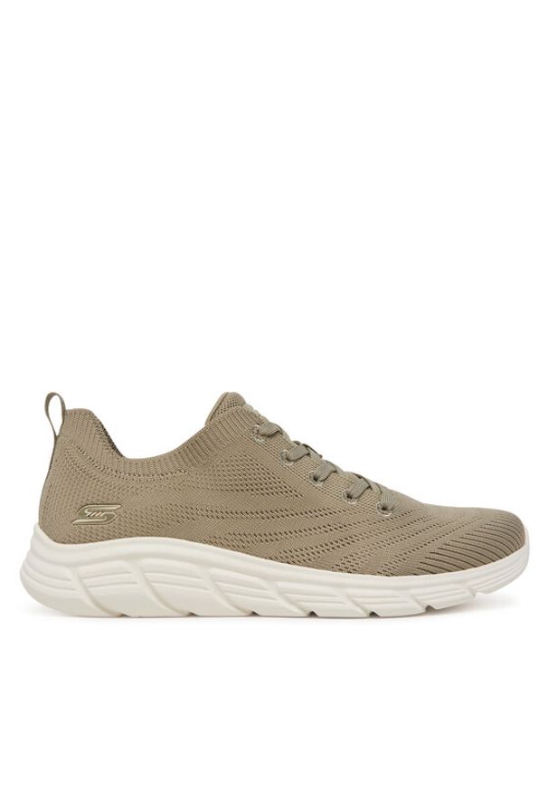 skechers - Skechers Sneakersy Bobs B Flex Lo-Graceful Stride 117591/OLV Khaki. Kolor: brązowy. Materiał: materiał