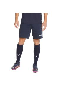 Spodenki Puma Teamfinal Casuals Shorts, Mężczyźni. Kolor: niebieski. Materiał: materiał, bawełna. Sport: piłka nożna