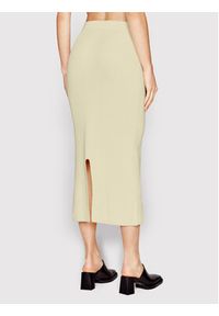 Samsoe & Samsoe - Samsøe Samsøe Spódnica ołówkowa Joanne F22200029 Beżowy Slim Fit. Kolor: beżowy. Materiał: bawełna