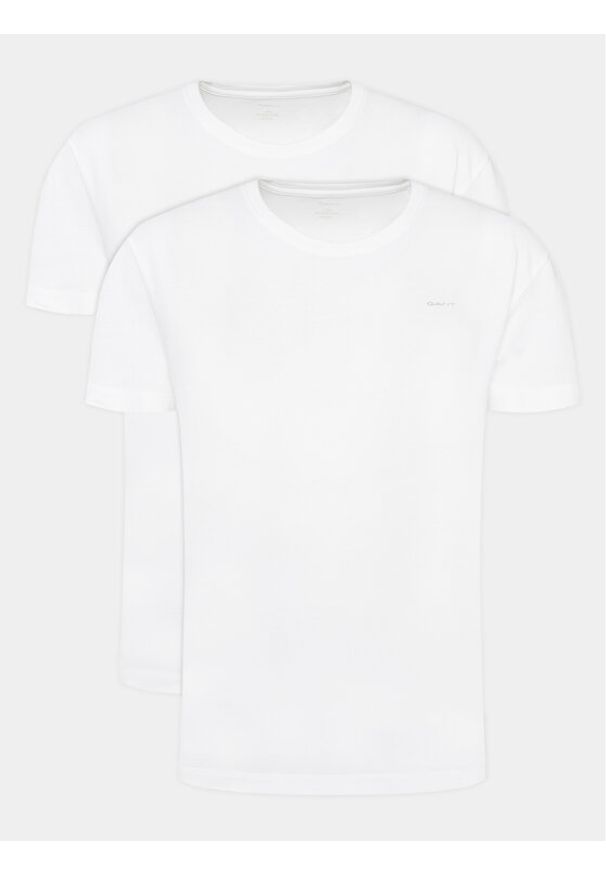 GANT - Gant Komplet t-shirtów C-Neck 2 Pack 900002008 Biały Regular Fit. Kolor: biały. Materiał: bawełna