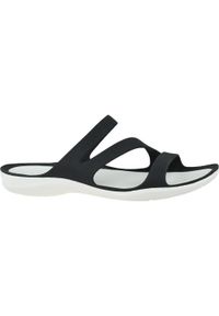 Klapki damskie Crocs Swiftwater Sandal W. Okazja: na randkę. Kolor: wielokolorowy, czarny, biały #1