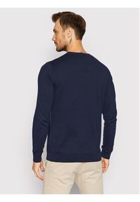 Selected Homme Sweter Berg 16074682 Granatowy Regular Fit. Kolor: niebieski. Materiał: bawełna #5