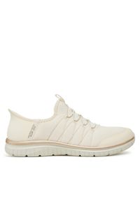 skechers - Skechers Sneakersy Virtue-Glow 104426/NTGD Beżowy. Kolor: beżowy. Materiał: materiał