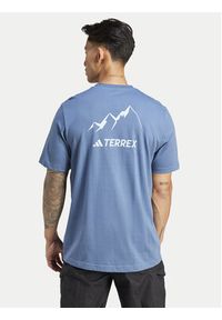 Adidas - adidas T-Shirt Terrex Graphic MTN 2.0 IM8354 Niebieski Regular Fit. Kolor: niebieski. Materiał: bawełna #2