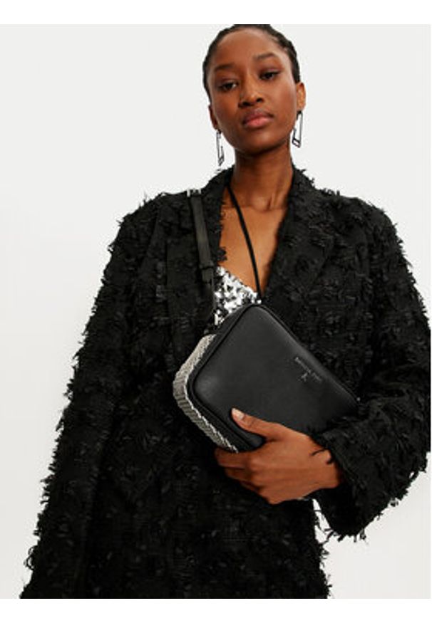 Patrizia Pepe Torebka 8B8985/L119-K103 Czarny. Kolor: czarny. Materiał: skórzane