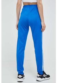 adidas Originals spodnie dresowe kolor niebieski z aplikacją. Kolor: niebieski. Materiał: dresówka. Wzór: aplikacja #4