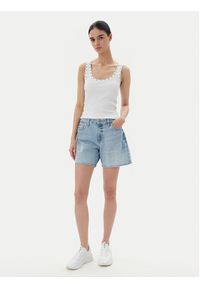 Guess Szorty jeansowe W5GD1A D4K30 Niebieski Regular Fit. Kolor: niebieski. Materiał: bawełna