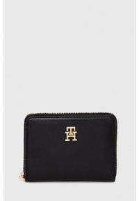 TOMMY HILFIGER - Tommy Hilfiger portfel damski kolor czarny. Kolor: czarny