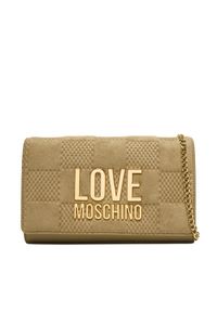 Love Moschino - Torebka LOVE MOSCHINO. Kolor: beżowy