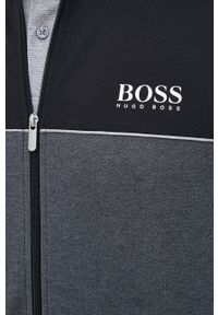 BOSS - Boss Bluza 50465026 męska kolor czarny z nadrukiem. Okazja: na co dzień. Kolor: czarny. Wzór: nadruk. Styl: casual #5