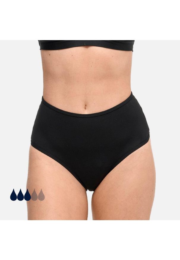 SORIO - Dół menstruacyjnego stroju kąpielowego damski Naya. Kolor: czarny