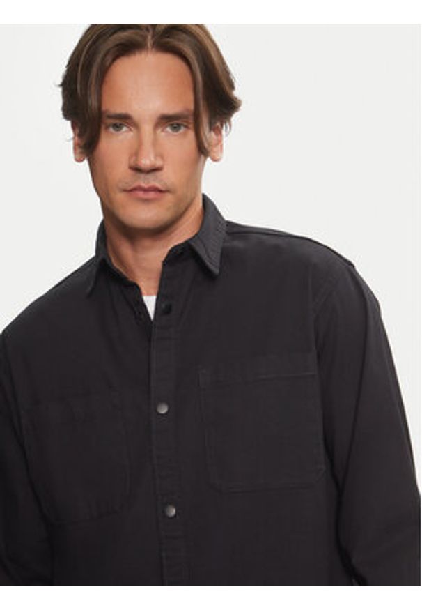 Jack & Jones Koszula Logan 12262112 Czarny Relaxed Fit. Kolor: czarny. Materiał: bawełna