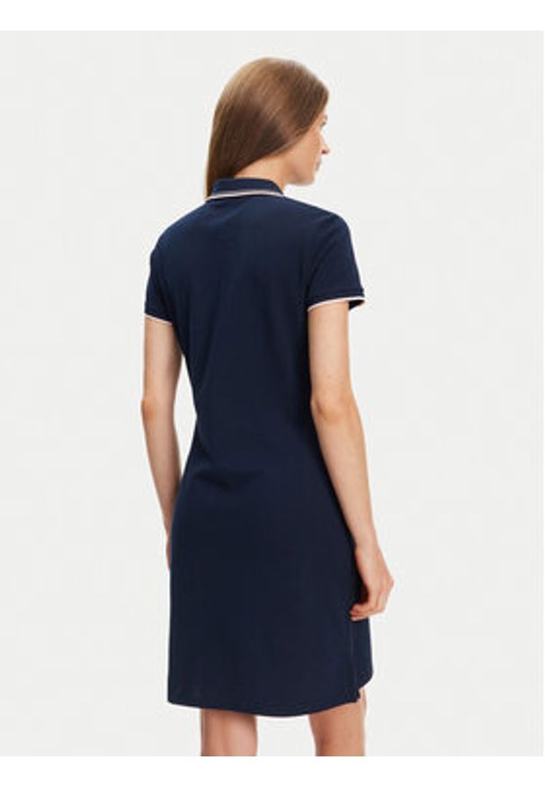 U.S. Polo Assn. Sukienka codzienna WUP1312 Granatowy Regular Fit. Okazja: na co dzień. Typ kołnierza: polo. Kolor: niebieski. Materiał: bawełna. Typ sukienki: proste. Styl: casual