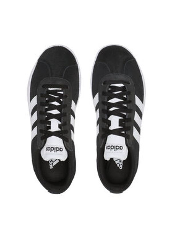 Adidas - adidas Sneakersy VL Court 2.0 DA9853 Czarny. Kolor: czarny. Materiał: skóra