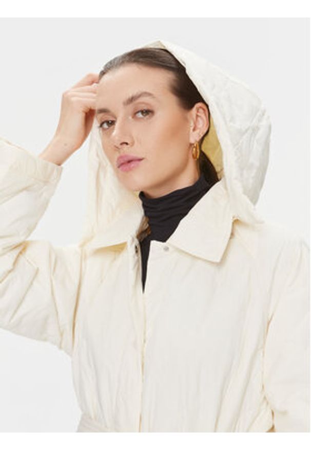 TOMMY HILFIGER - Tommy Hilfiger Kurtka przejściowa WW0WW40469 Écru Relaxed Fit. Kolor: beżowy. Materiał: syntetyk