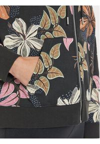 Roxy Bluza Feels Right ERJFT04863 Czarny Loose Fit. Kolor: czarny. Materiał: bawełna, syntetyk