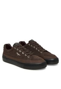 Pepe Jeans Sneakersy Ben Evolution M PMS300001 Brązowy. Kolor: brązowy. Materiał: zamsz, skóra #3