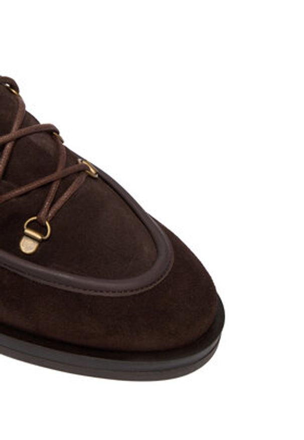 BALAGAN - Balagan Trzewiki Roe Brązowy. Kolor: brązowy. Materiał: skóra, welur