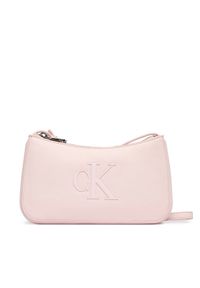 Calvin Klein Torebka Bold Ck Mini Bag LV04F1125G Różowy. Kolor: różowy. Materiał: skórzane #1