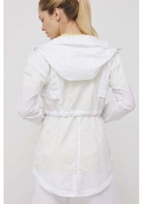 columbia - Columbia kurtka outdoorowa Punchbowl kolor biały przejściowa. Kolor: biały. Materiał: włókno, materiał. Długość: długie. Wzór: ze splotem #4